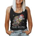 Merry Hissmas Possum Santa Hat Xmas Light Women Women Tank Top
