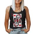 Modern Cool Queen Of Hearts Valentines Day Cool V-Day Women Tank Top