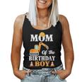 Mom Of The Birthday Boy Construction Boy's Birthday Party Women Tank Top