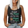 I Need This Plant Giardinaggio Piante Amante Donne Maglia A Manica Canotta da donna