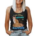 I Am O Yapping Or Napping Cat Cat Amante Uomini Donne Canotta da donna
