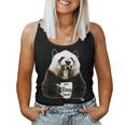 Panda Divertente Scontroso Con Tazza Da Caffè Best Boss Forever Canotta da donna