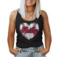 Retro Grunge Philly Baseball Love Heart Baseball Fans Women Tank Top