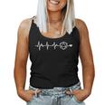 Rpg Gamer Minimalist D20 Dice Heartbeat Nerdy Women Women Tank Top