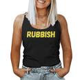 Rubbish Vintage Girl That Says Cool Rubbish Junk Retro Women Tank Top