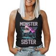 Shark Monster Truck Sister Monster Truck Are My Jam Truck Women Tank Top