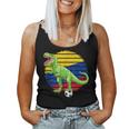 Soccer Dinosaur Trex Colombia Flag Boys Girls Toddler Women Tank Top