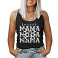 Soccer Mama Retro Groovy Soccer Softball Mom Women Tank Top