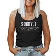 Sorry I-Dgaf Hidden Message Guitar Chords Cool For Women Tank Top Frauen