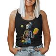 Spooky Pickleball Halloween Skeleton Pumpkin Women Tank Top