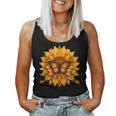 Sunflower Butterfly Floral Vintage Cool Graphic Women Tank Top