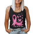 Support Squad Butterfly Pink Ribbon Breast Cancer Awareness Women Tank Top