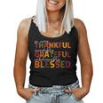 Thankful Grateful Blessed Thankful Blessed Thanksgiving Women Tank Top
