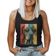 Vintage Weimaraner Dog Mum Dad Children Women Tank Top Frauen