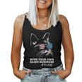 Walz Mind Your Own Damn Business Harris Waltz Cat Lady Women Tank Top