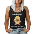 Wer Gänsehaut Der Schlägt Auch Duck Tank Top Frauen