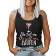 Women's Die Tut Nix Die Will Nur Saufen Girls' Strip Sauftour Tank Top Frauen