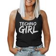 Women's Techno Girl Slogan Edm House Music Festival Tank Top Frauen