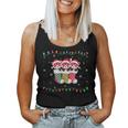 Xmas Tree Lights Red Panda In Christmas Socks Women Tank Top