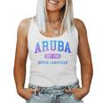 Aruba Vacation Souvenir Colorful Boys Girls Womens Women Tank Top
