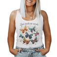 Autism Awareness Love Needs No Words Farfalla Bambini Papà Mamma Canotta da donna