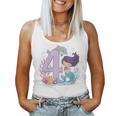 Bambino 4° Compleanno Ragazza 4 Anni Sirene Compleanno Canotta da donna