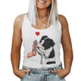 Border Collie Love Dogs Mama Female Tank Top Frauen