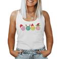 Christmas Pickleball Player Xmas Lights Reindeer Elf Women Women Tank Top