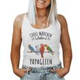 Coole Mädchen Lieben Papageien Tank Top Frauen