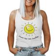Create Your Own Sunshine Cute Smile Face Sun Happy Smiling Women Tank Top