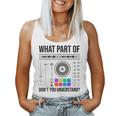 Divertente Dj Per Uomini Donne Sound Engineer Disc Jockey Canotta da donna