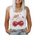 Donna Ciliegie Coquette Girl Aesthetic Con Collo A Canotta da donna
