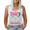 Donna Futura Sposa Sposo Firma Petizione Divertenti Regalo Bride Canotta da donna