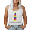 Fun Rainbow Beer Bottle Gay Lesbian Trans Pride Lgbt Women Tank Top