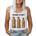 Diving For Diving Diet Beer Blue Tank Top Frauen