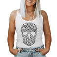 Skull Costume Pug Lover Halloween Dog Women Tank Top
