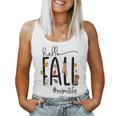 Hello Fall Mimi Life Cute Halloween Autumn Grandma Women Tank Top