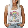 Hello Pre-School Boy Girl Teacher Back To School Pre School Women Tank Top