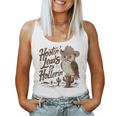 Hootin Leads To Hollerin Western Cowboy Owl Saying Women Tank Top