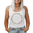 Kinder Ich Werde Große Schwester 2025 Flower Wreath Girl Cute Blue Tank Top Frauen