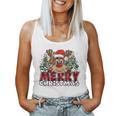 Lustiges Rentier Xmas Männer Frauen Familie Merry Christmas Tank Top Frauen