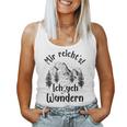 Mir Reichts Ich Geh Hikern Hiker Women's Gray S Tank Top Frauen