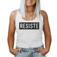 Resiste Spanish Resist Mexican Immigration Boriqua Women Tank Top