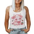 Strawberry Cow Kawaii Anime Strawberry Milk For Girls Women Women Tank Top