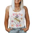 Teaching My Boos Teacher Cute Ghost Groovy Teacher Halloween Women Tank Top