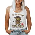 Virgo Queen Messy Bun It's My Birthday Black Woman Women Tank Top