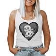 Youth Goth Kid Black Heart & Skulls Alternative Emo Boys Or Girls Women Tank Top
