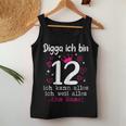 12 Birthday Girl Digga Ich Bin 12 Jahre Nager Tank Top Frauen Lustige Geschenke