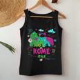 Abstracto Roma Italia Coliseo Ilustración Bosquejo Dibujo Camiseta sin mangas para mujer Regalos divertidos