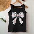 Baseball Mom Coquette Bow Baseball Mama Women Tank Top Personalized Gifts
